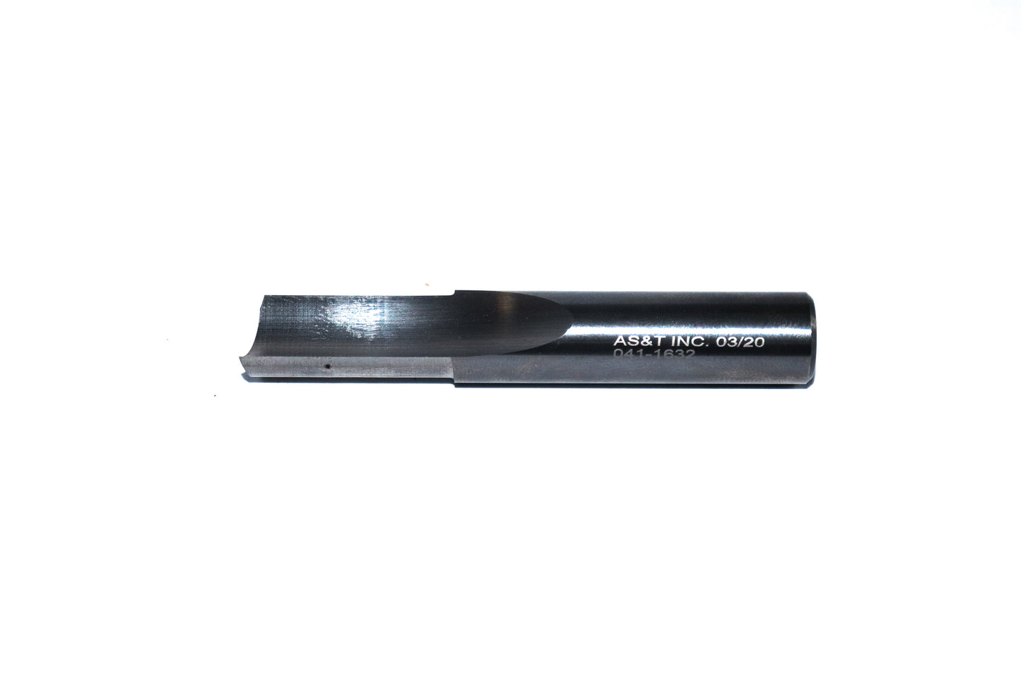 041-1632: 1FL Straight O Flute: 1/2"SH; 1/2"CD; 1"CL